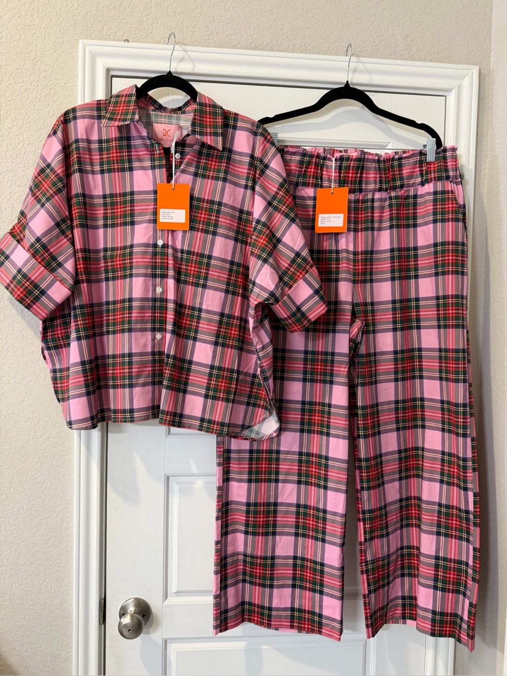 Quiet culture merry plaid set